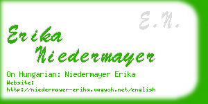 erika niedermayer business card